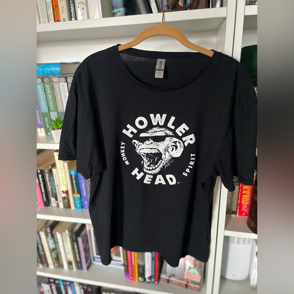 Howler Head Whiskey Logo Black Graphic Tee